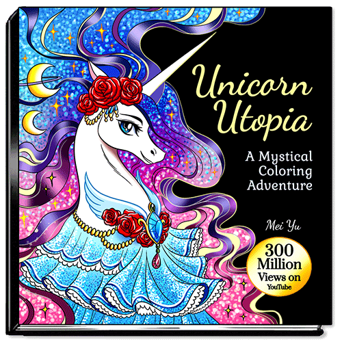 Cover of Unicorn Utopia: A Mystical Coloring Adventure.