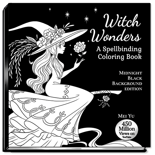 Cover of Witch Wonders: Midnight Black Background Edition by Mei Yu.