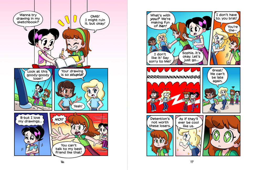 Best Friend, Worst Bully preview pages.