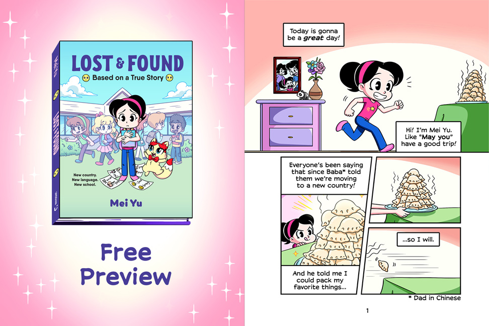Lost & Found preview pages.