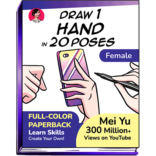 Cover of Draw 1 Hand in 20 Poses.