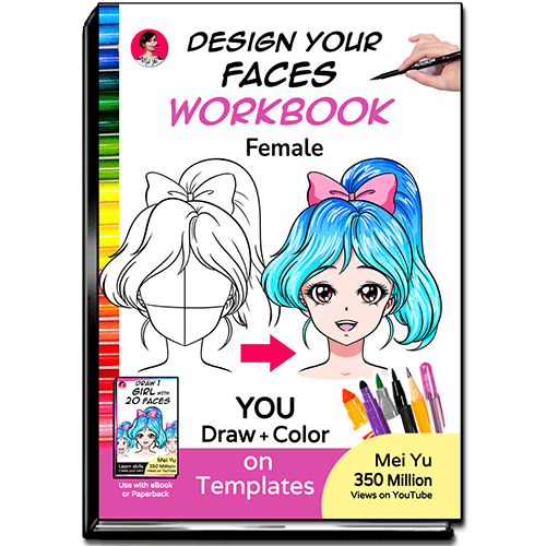 Cover of Design Your Faces WorkBook: Female.
