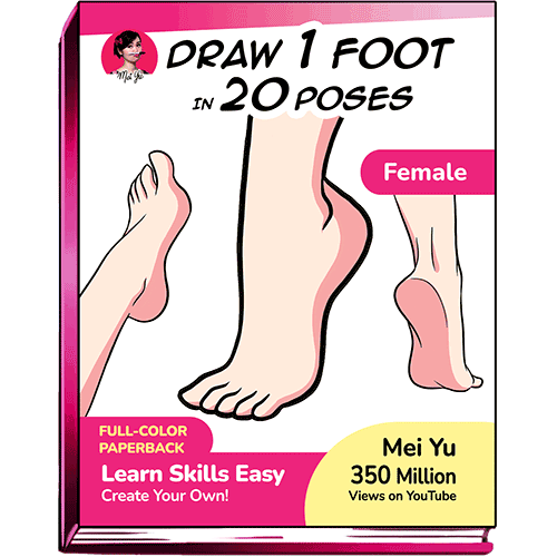 Cover of Draw 1 Foot in 20 Poses - Female.