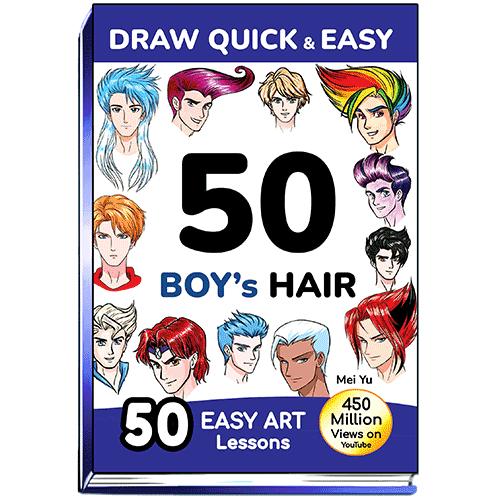 Cover of Draw Quick & Easy 50 Boy's Hair by Mei Yu.