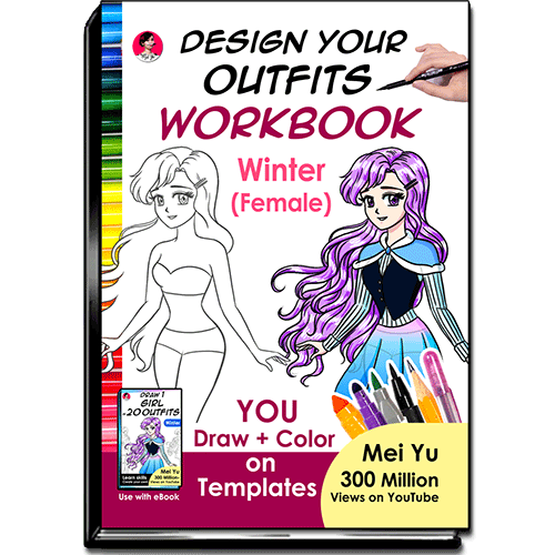 Cover of Design Your Outfits WorkBook: Winter (Female).