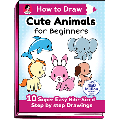 Cover of How to Draw Cute Animals for Beginners by Mei Yu.