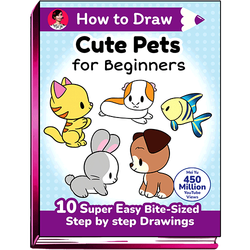 Cover of How to Draw Cute Pets for Beginners by Mei Yu.