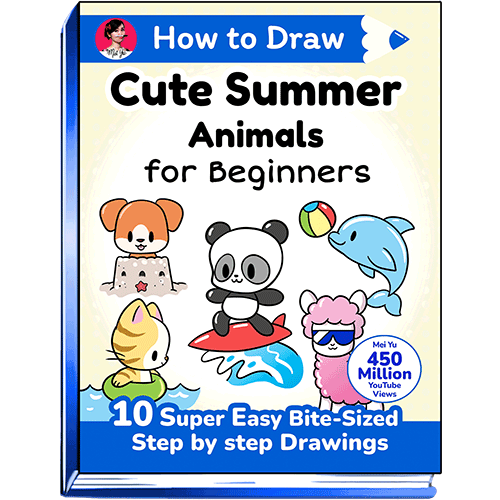 Cover of How to Draw Cute Summer Animals for Beginners by Mei Yu.