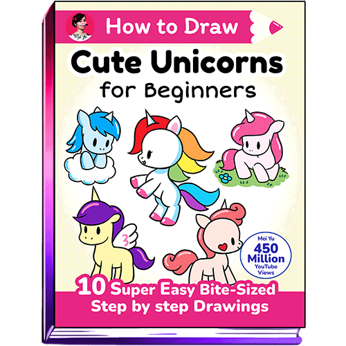 Cover of How to Draw Cute Unicorns for Beginners by Mei Yu.