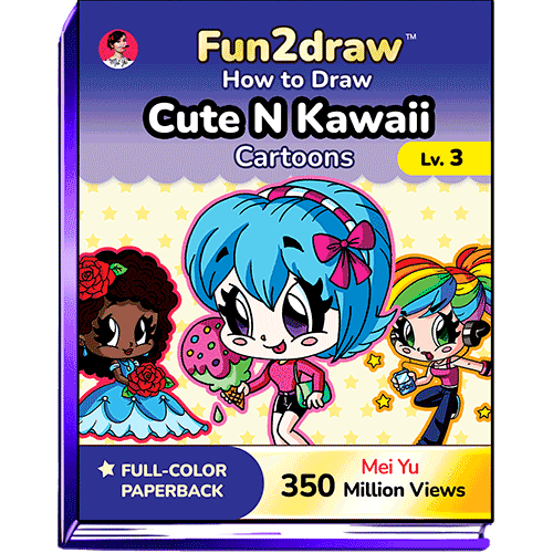 Cover of How to Draw Cute N Kawaii Cartoons - Fun2draw Lv. 3.