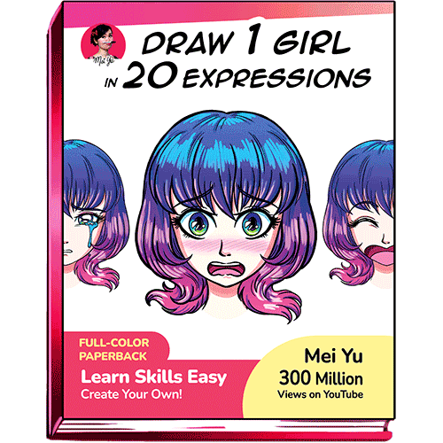 Cover of Draw 1 Girl in 20 Expressions.