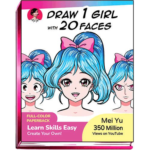 Cover of Draw 1 Girl with 20 Faces.