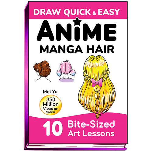 Cover of Draw Quick & Easy Anime Manga Hair (back view).