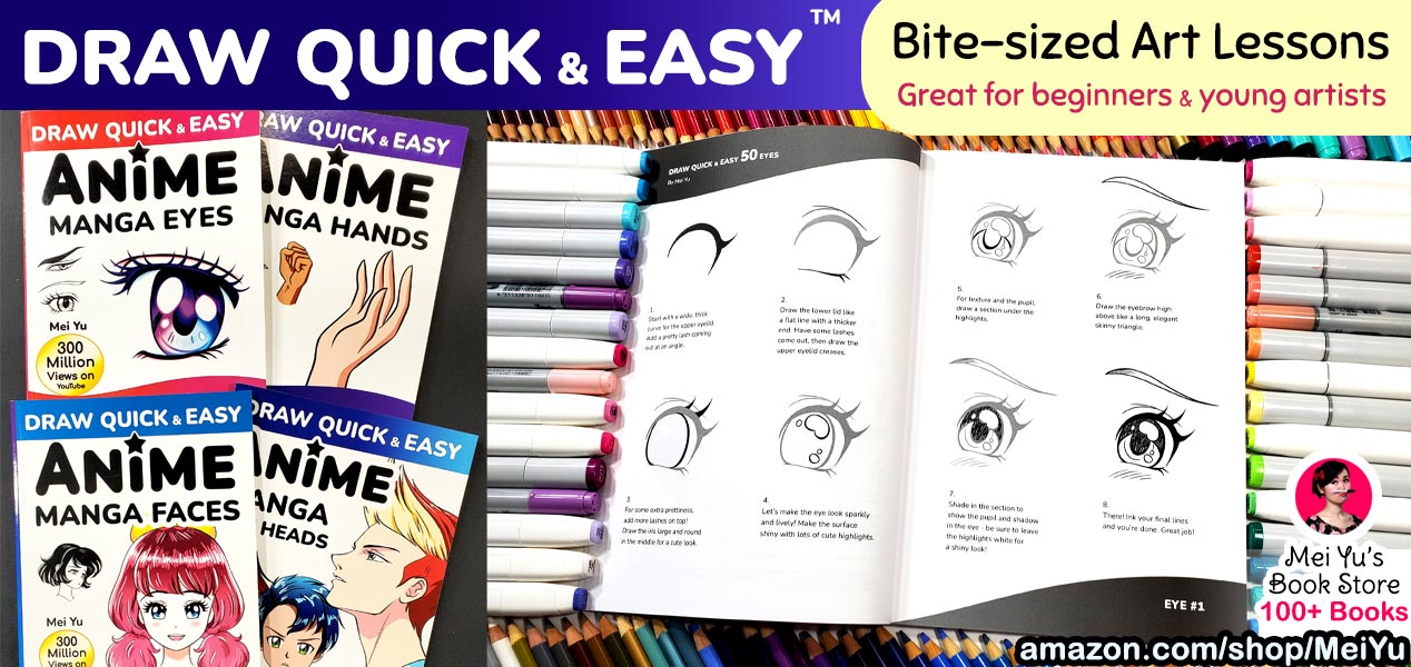 Mei's How to Draw Quick & Easy drawing books