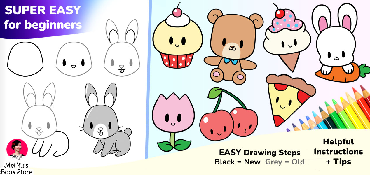 Feature image for Mei Yu's How to Draw Cute for Beginners books.