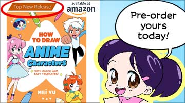Mei Yu's upcoming book, Draw with Mei: How to Draw Anime Characters With Quick & Easy Templates, 
						was recently a Top New Release on Amazon.
