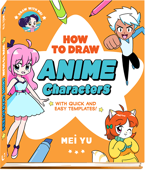 Cover of Draw with Mei: How to Draw Anime Characters with Quick and Easy Templates.