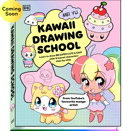 Cover of Mei Yu's how to draw kawaii book Kawaii Drawing School.