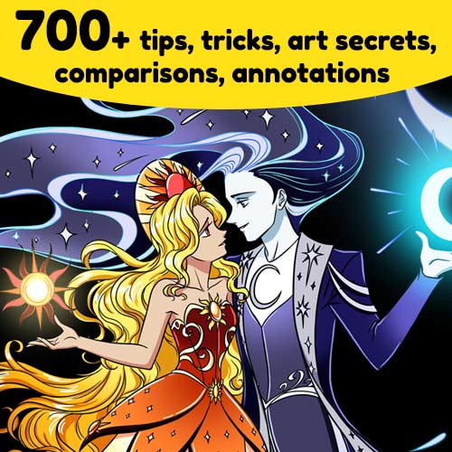 Over 700 art secrets, tips, tricks, comparisons, and annotations!