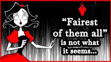 Tagline for Snow White and the 7 Sins, a dark fantasy horror illustrated novel by Mei Yu and Shawn Yu, sibling creators.